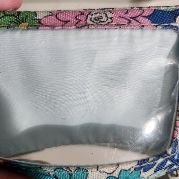 Vera Bradley Floral ID Holder With Keyring & Zip Closure - Picture 16 of 16